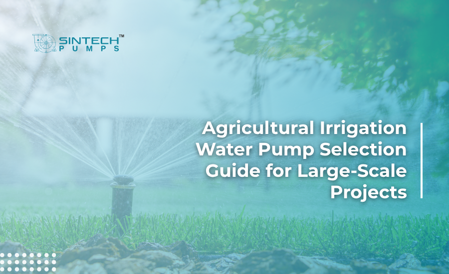 Agricultural irrigation water pump installed in a large-scale canal lift station in India