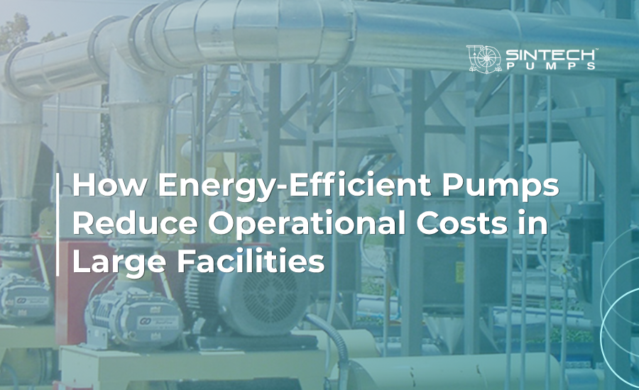 Energy-efficient industrial pump system installed in a large manufacturing facility