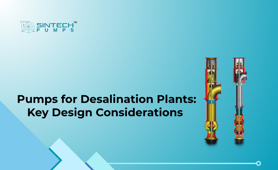 Diagram showing four pumping zones in a seawater reverse osmosis desalination plant