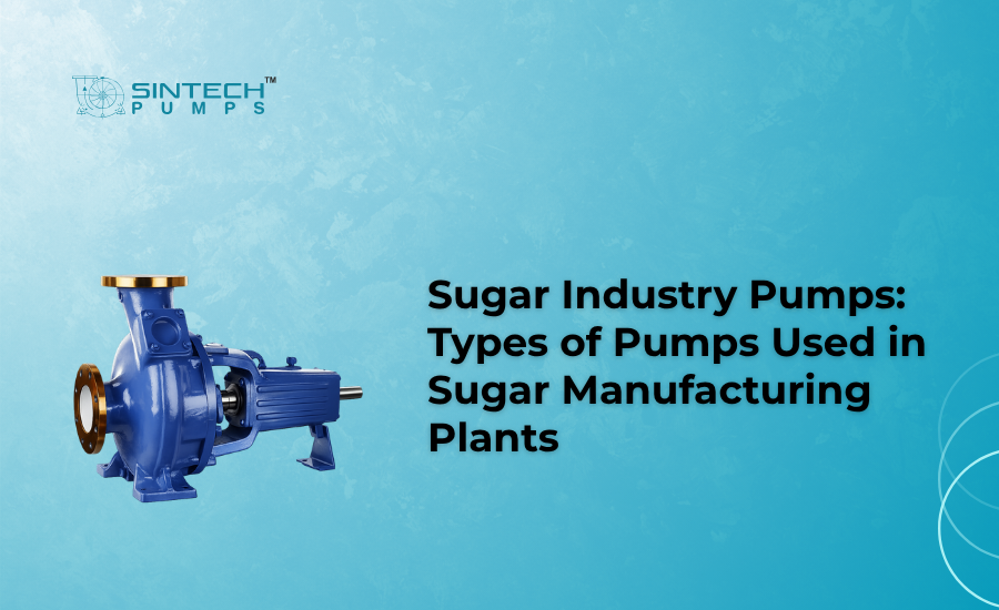 Molasses pump handling high-viscosity fluid in a sugar processing plant